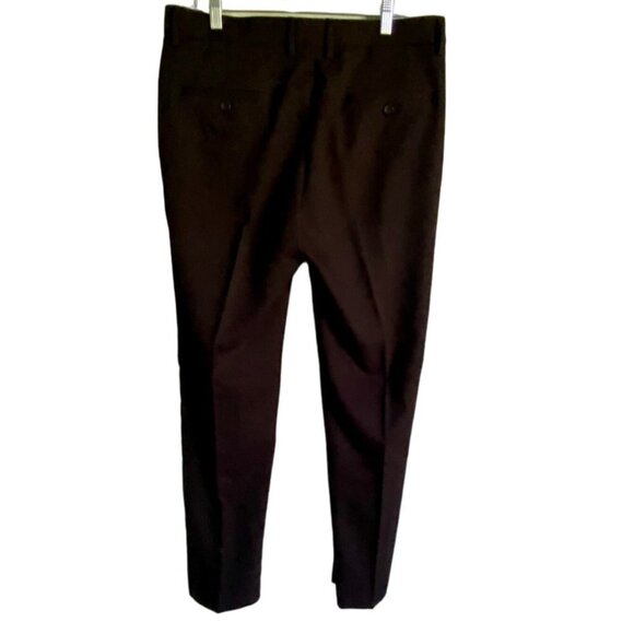 Haggar Slim Straight All Day Comfort Black Polyester Pants Men's Size 34 x 32 - Picture 4 of 6